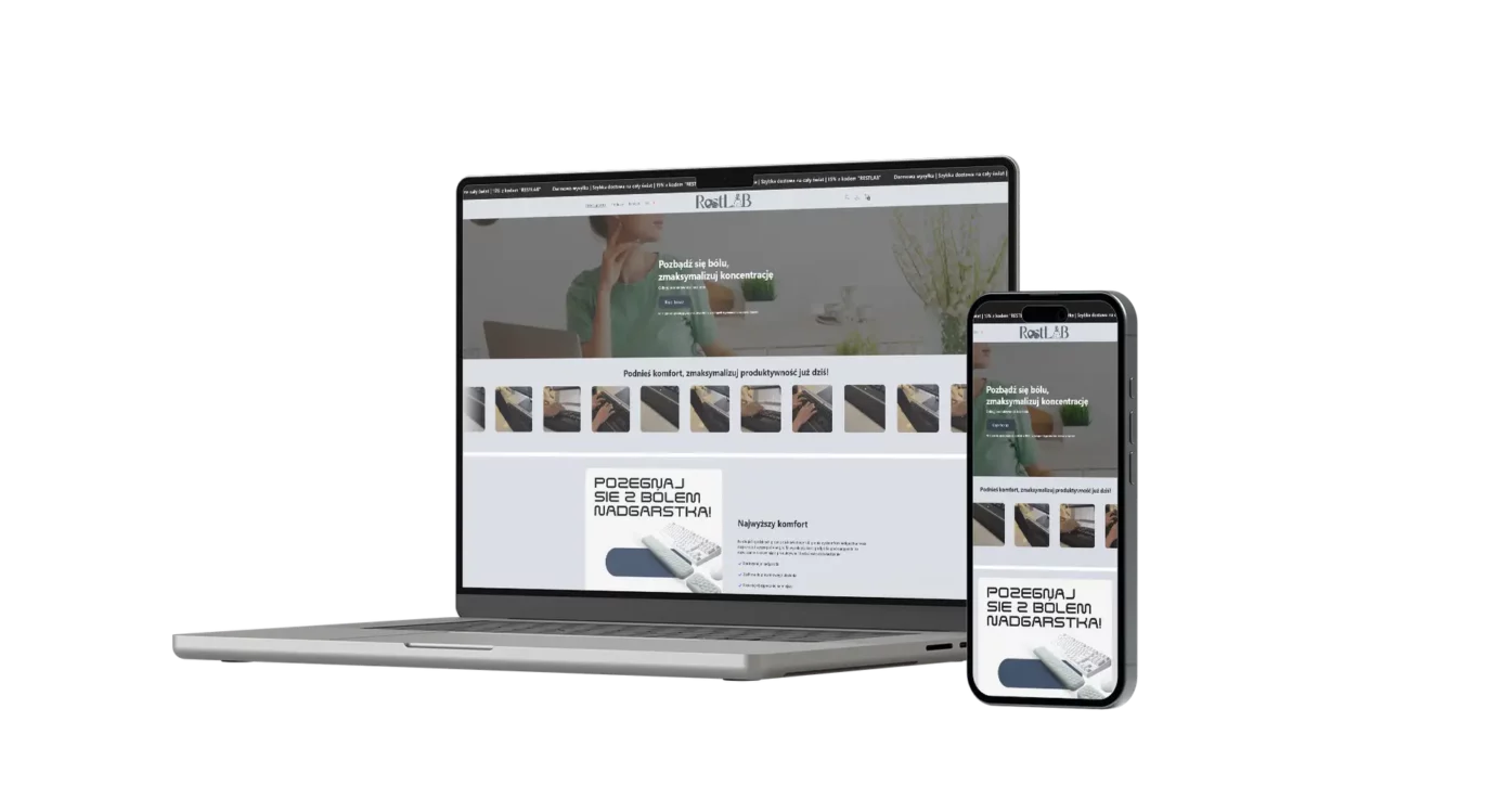 Projektujemy nowoczesne witryny, które nie tylko cieszą oko designem, ale przede wszystkim skutecznie sprzedają.