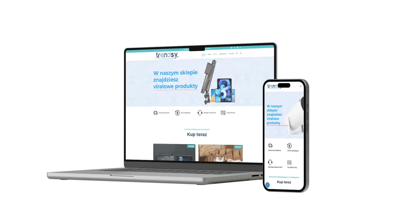 Projektujemy nowoczesne witryny, które nie tylko cieszą oko designem, ale przede wszystkim skutecznie sprzedają.