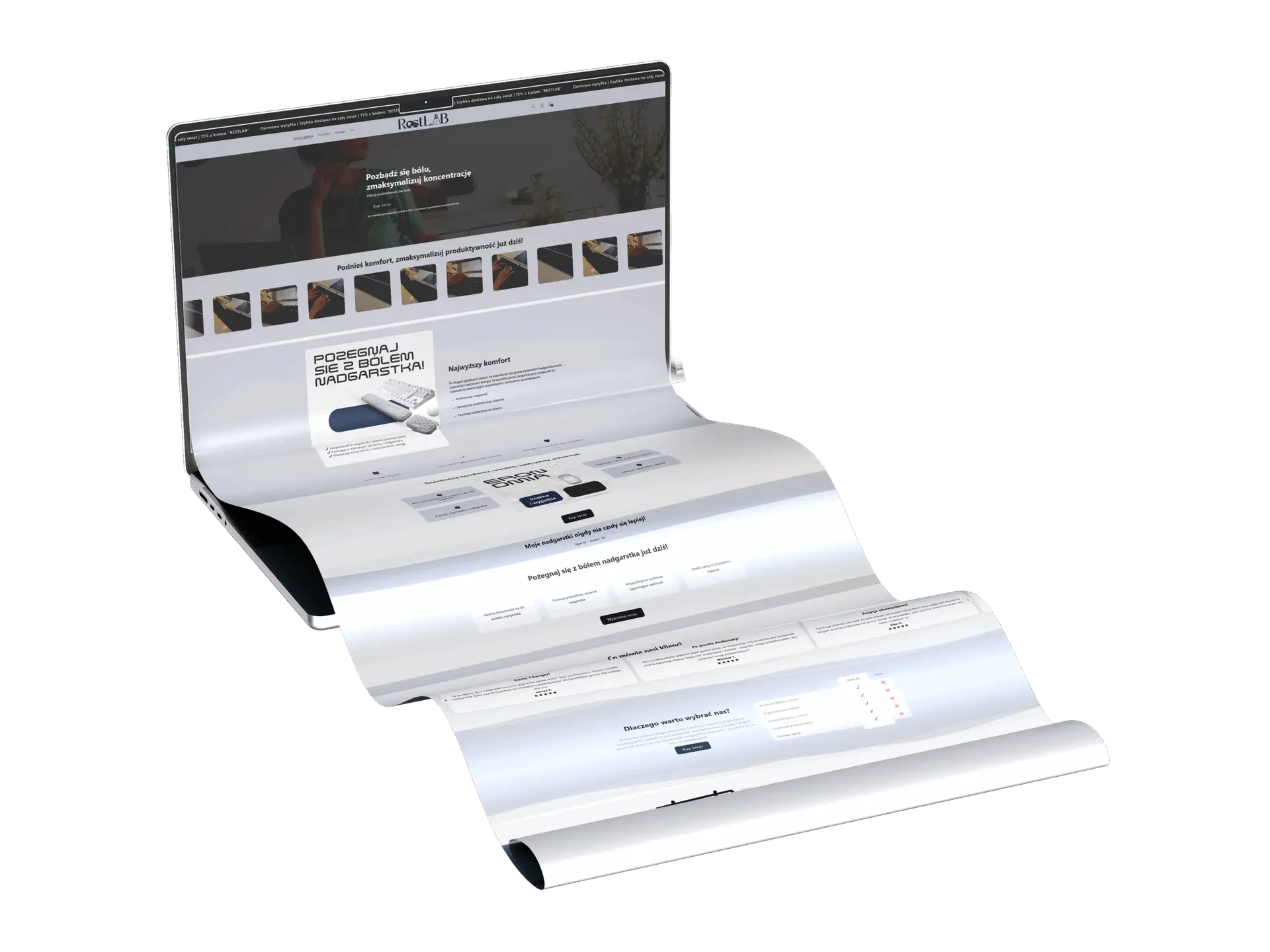 Projektujemy nowoczesne witryny, które nie tylko cieszą oko designem, ale przede wszystkim skutecznie sprzedają.