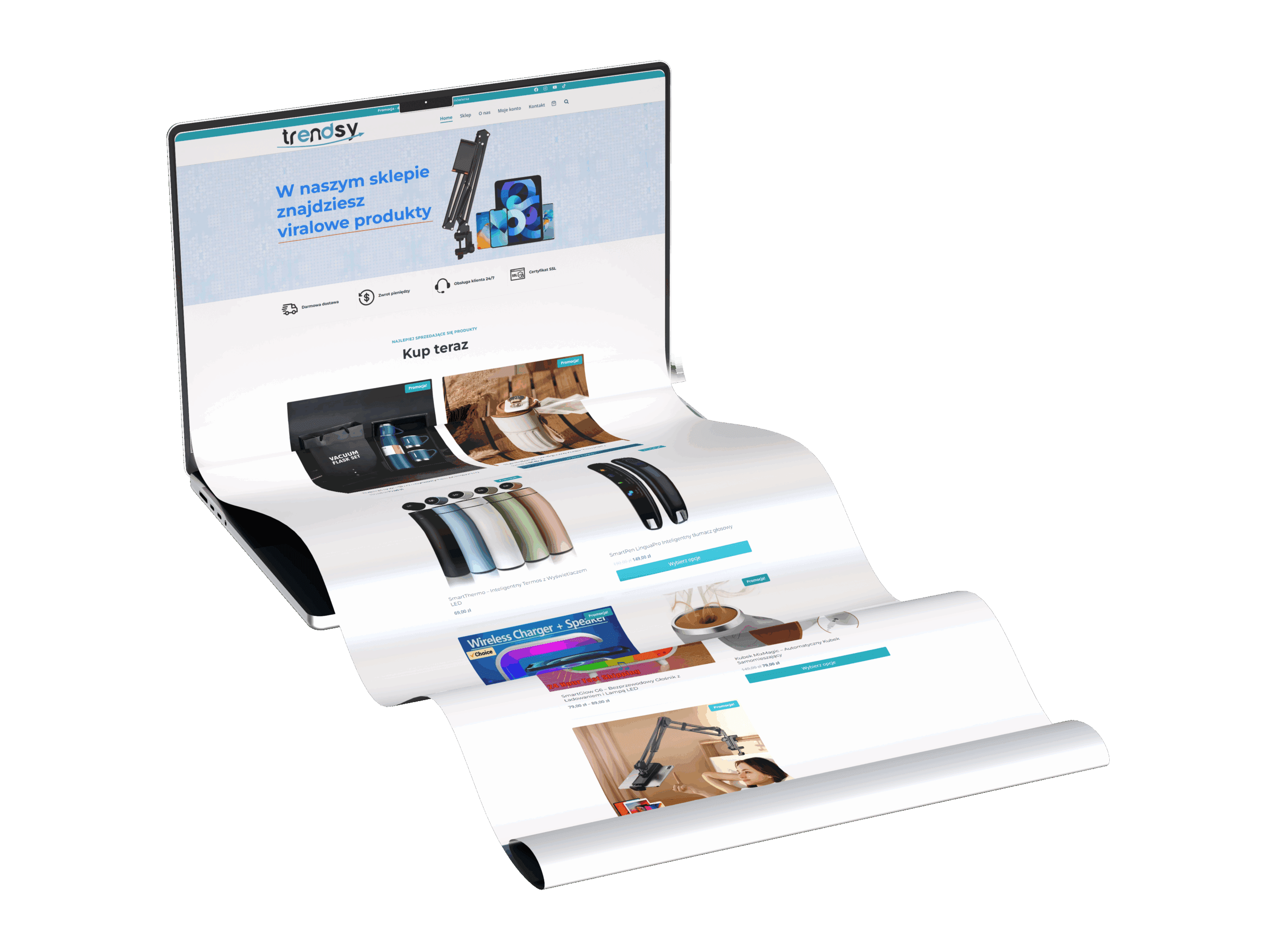Projektujemy nowoczesne witryny, które nie tylko cieszą oko designem, ale przede wszystkim skutecznie sprzedają.